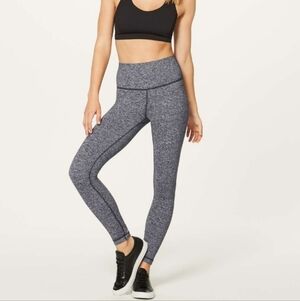 Lululemon Wunder Under Hi-Rise 7/8 Tight *25" Heathered Black Size 12